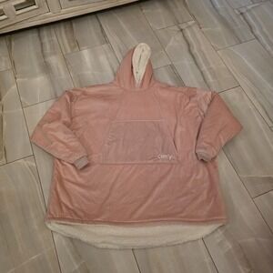 The Comfy Original Wearable Hoodie Blanket Women One Size Pink Oversized Pocket